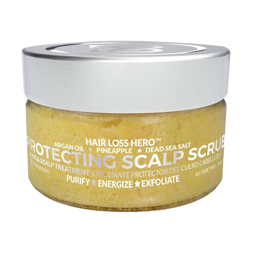 Захисний скраб для шкіри голови Biovene Hair Loss Hero Protecting Scalp Scrub з сіллю Мертвого моря, ананасом та аргановою олією, 200 г